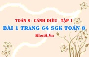 Bài 1 trang 64 SGK Toán 8 tập 1 Cánh Diều